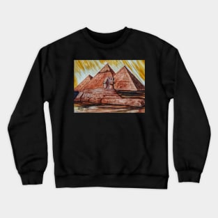 The Great Sphinx and Pyramids Crewneck Sweatshirt